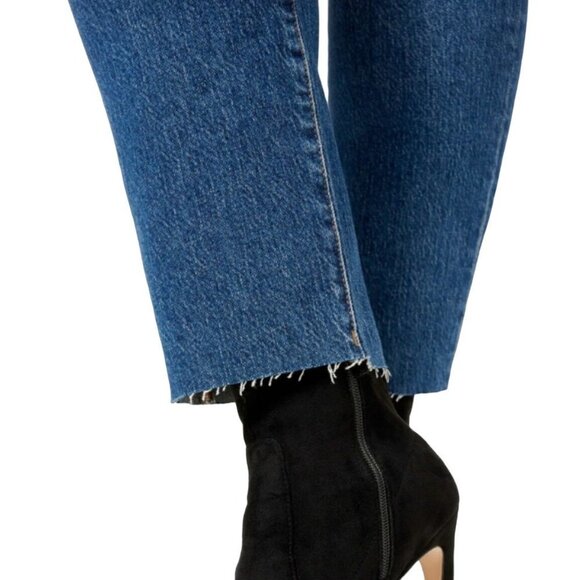 Good American Good Classic Raw Hem Medium Wash Women's 4/27 - Picture 7 of 14